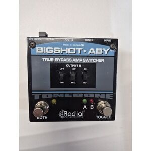 Radial Tonebone BigShot ABY True Bypass Amp Switcher Effect Pedal-Not Tested